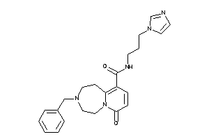 3-benzyl-N-(3-imidazol-1-ylpropyl)-7-keto-1,2,4,5-tetrahydropyrido[2,1-g][1,4]diazepine-10-carboxamide