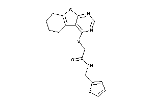 N-(2-furfuryl)-2-(5,6,7,8-tetrahydrobenzothiopheno[2,3-d]pyrimidin-4-ylthio)acetamide