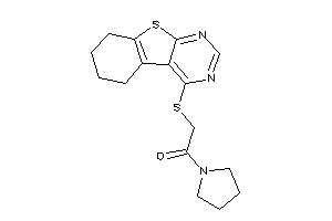 1-pyrrolidino-2-(5,6,7,8-tetrahydrobenzothiopheno[2,3-d]pyrimidin-4-ylthio)ethanone