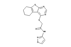 N-isoxazol-3-yl-2-(5,6,7,8-tetrahydrobenzothiopheno[2,3-d]pyrimidin-4-ylthio)acetamide