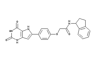 2-[4-(2,4-diketo-1,5-dihydropyrrolo[3,2-d]pyrimidin-6-yl)phenoxy]-N-indan-1-yl-acetamide