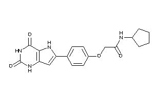 N-cyclopentyl-2-[4-(2,4-diketo-1,5-dihydropyrrolo[3,2-d]pyrimidin-6-yl)phenoxy]acetamide