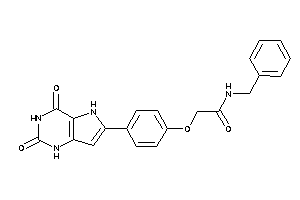 N-benzyl-2-[4-(2,4-diketo-1,5-dihydropyrrolo[3,2-d]pyrimidin-6-yl)phenoxy]acetamide