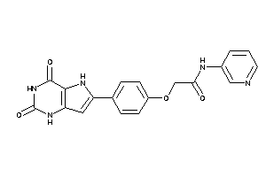 2-[4-(2,4-diketo-1,5-dihydropyrrolo[3,2-d]pyrimidin-6-yl)phenoxy]-N-(3-pyridyl)acetamide