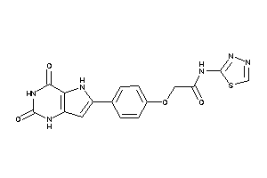 2-[4-(2,4-diketo-1,5-dihydropyrrolo[3,2-d]pyrimidin-6-yl)phenoxy]-N-(1,3,4-thiadiazol-2-yl)acetamide