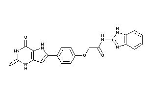 N-(1H-benzimidazol-2-yl)-2-[4-(2,4-diketo-1,5-dihydropyrrolo[3,2-d]pyrimidin-6-yl)phenoxy]acetamide