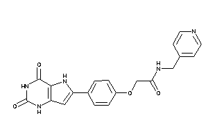 2-[4-(2,4-diketo-1,5-dihydropyrrolo[3,2-d]pyrimidin-6-yl)phenoxy]-N-(4-pyridylmethyl)acetamide