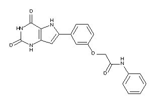 2-[3-(2,4-diketo-1,5-dihydropyrrolo[3,2-d]pyrimidin-6-yl)phenoxy]-N-phenyl-acetamide