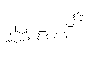 2-[4-(2,4-diketo-1,5-dihydropyrrolo[3,2-d]pyrimidin-6-yl)phenoxy]-N-(2-furfuryl)acetamide