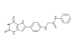 2-[4-(2,4-diketo-1,5-dihydropyrrolo[3,2-d]pyrimidin-6-yl)anilino]-N-phenyl-acetamide