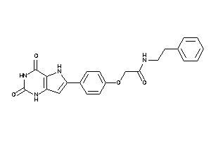 2-[4-(2,4-diketo-1,5-dihydropyrrolo[3,2-d]pyrimidin-6-yl)phenoxy]-N-phenethyl-acetamide