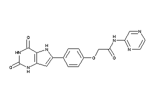 2-[4-(2,4-diketo-1,5-dihydropyrrolo[3,2-d]pyrimidin-6-yl)phenoxy]-N-pyrazin-2-yl-acetamide