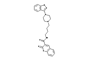 N-[4-(4-indoxazen-3-ylpiperazino)butyl]-2-keto-chromene-3-carboxamide