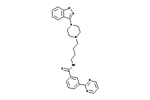 N-[4-(4-indoxazen-3-ylpiperazino)butyl]-3-(2-pyrimidyl)benzamide