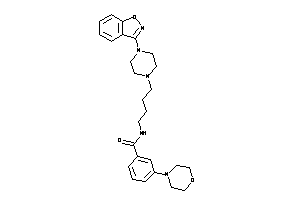 N-[4-(4-indoxazen-3-ylpiperazino)butyl]-3-morpholino-benzamide