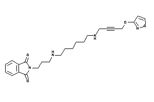 Image of 2-[3-[6-(4-isoxazol-3-yloxybut-2-ynylamino)hexylamino]propyl]isoindoline-1,3-quinone