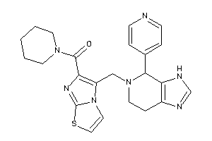 Image of Piperidino-[5-[[4-(4-pyridyl)-3,4,6,7-tetrahydroimidazo[4,5-c]pyridin-5-yl]methyl]imidazo[2,1-b]thiazol-6-yl]methanone