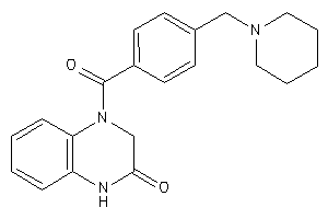 4-[4-(piperidinomethyl)benzoyl]-1,3-dihydroquinoxalin-2-one