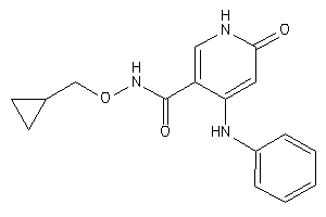 4-anilino-N-(cyclopropylmethoxy)-6-keto-1H-pyridine-3-carboxamide