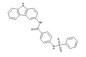 4-(benzenesulfonamido)-N-(9H-carbazol-3-yl)benzamide