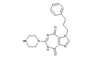 Image of 1-(3-phenylpropyl)-6-piperazino-5H-imidazo[4,5-e][1,3]diazepine-4,8-quinone