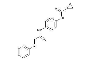 N-[4-[(2-phenoxyacetyl)amino]phenyl]cyclopropanecarboxamide