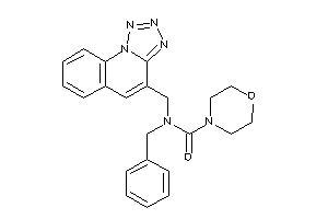 N-benzyl-N-(tetrazolo[1,5-a]quinolin-4-ylmethyl)morpholine-4-carboxamide