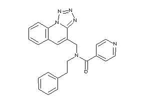 N-phenethyl-N-(tetrazolo[1,5-a]quinolin-4-ylmethyl)isonicotinamide