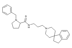 1-benzyl-N-(3-spiro[indane-1,4'-piperidine]-1'-ylpropyl)pyrrolidine-2-carboxamide