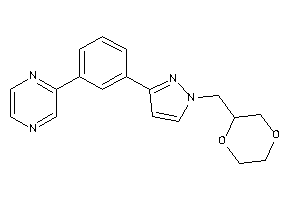 2-[3-[1-(1,4-dioxan-2-ylmethyl)pyrazol-3-yl]phenyl]pyrazine