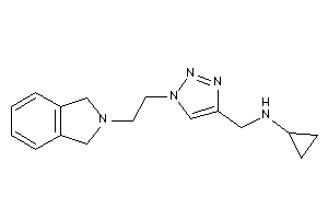 Cyclopropyl-[[1-(2-isoindolin-2-ylethyl)triazol-4-yl]methyl]amine