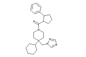 [4-cyclohexyl-4-(1,2,4-triazol-1-ylmethyl)piperidino]-(2-phenylcyclopentyl)methanone