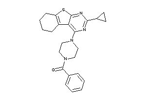 [4-(2-cyclopropyl-5,6,7,8-tetrahydrobenzothiopheno[2,3-d]pyrimidin-4-yl)piperazino]-phenyl-methanone