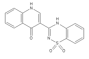 3-(1,1-diketo-4H-benzo[e][1,2,4]thiadiazin-3-yl)-4-quinolone