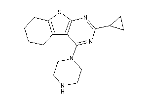 2-cyclopropyl-4-piperazino-5,6,7,8-tetrahydrobenzothiopheno[2,3-d]pyrimidine