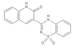 3-(1,1-diketo-4H-benzo[e][1,2,4]thiadiazin-3-yl)carbostyril