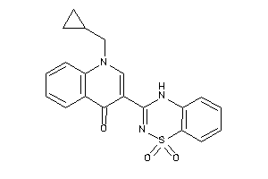 1-(cyclopropylmethyl)-3-(1,1-diketo-4H-benzo[e][1,2,4]thiadiazin-3-yl)-4-quinolone