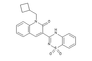 1-(cyclobutylmethyl)-3-(1,1-diketo-4H-benzo[e][1,2,4]thiadiazin-3-yl)carbostyril