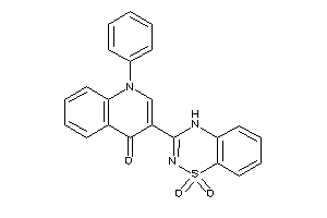 3-(1,1-diketo-4H-benzo[e][1,2,4]thiadiazin-3-yl)-1-phenyl-4-quinolone