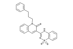 3-(1,1-diketo-4H-benzo[e][1,2,4]thiadiazin-3-yl)-1-(3-phenylpropyl)carbostyril