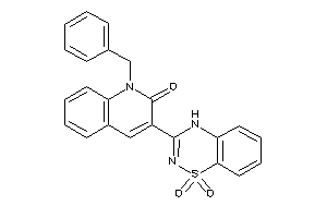 1-benzyl-3-(1,1-diketo-4H-benzo[e][1,2,4]thiadiazin-3-yl)carbostyril