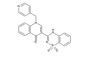 3-(1,1-diketo-4H-benzo[e][1,2,4]thiadiazin-3-yl)-1-(4-pyridylmethyl)-4-quinolone