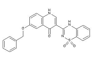 6-benzoxy-3-(1,1-diketo-4H-benzo[e][1,2,4]thiadiazin-3-yl)-4-quinolone