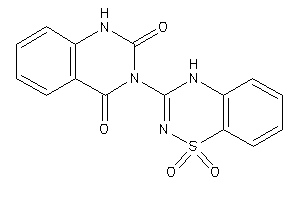 3-(1,1-diketo-4H-benzo[e][1,2,4]thiadiazin-3-yl)-1H-quinazoline-2,4-quinone