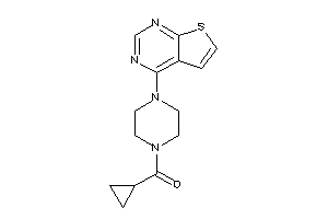 Cyclopropyl-(4-thieno[2,3-d]pyrimidin-4-ylpiperazino)methanone