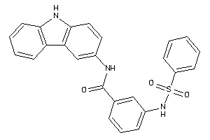 3-(benzenesulfonamido)-N-(9H-carbazol-3-yl)benzamide