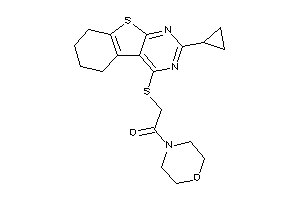 2-[(2-cyclopropyl-5,6,7,8-tetrahydrobenzothiopheno[2,3-d]pyrimidin-4-yl)thio]-1-morpholino-ethanone