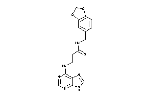 N-piperonyl-3-(9H-purin-6-ylamino)propionamide