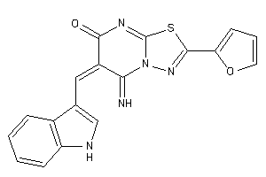 2-(2-furyl)-5-imino-6-(1H-indol-3-ylmethylene)-[1,3,4]thiadiazolo[3,2-a]pyrimidin-7-one