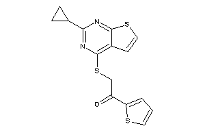 2-[(2-cyclopropylthieno[2,3-d]pyrimidin-4-yl)thio]-1-(2-thienyl)ethanone